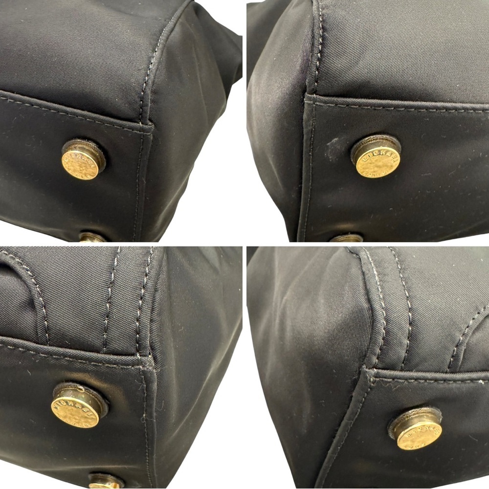 Michael Kors Black Nylon Tote Bag with Gold Hardware - Picture 6 of 10